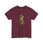 Afro Guyanese Headwrap Portrait T-Shirt — Afrocentric Art Tee