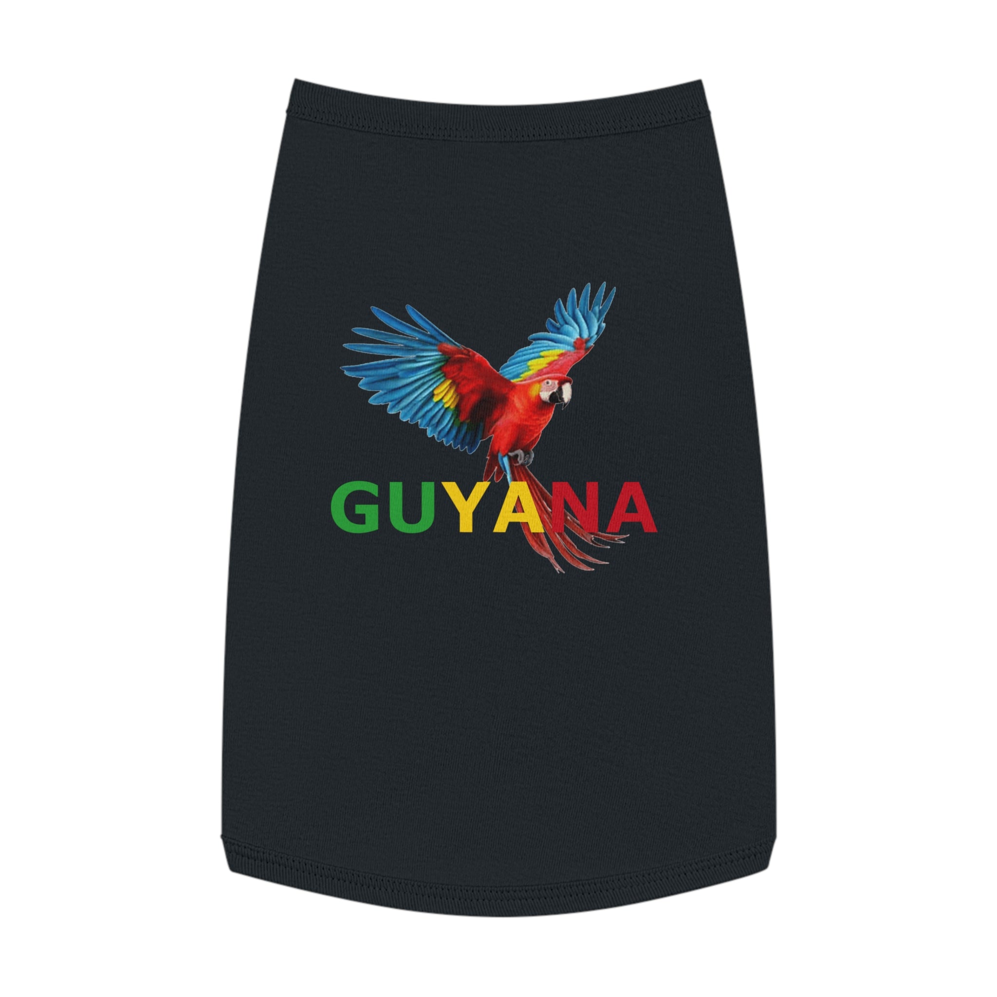 Guyana Parrot Pet Tank Top — Colorful Macaw Dog Shirt