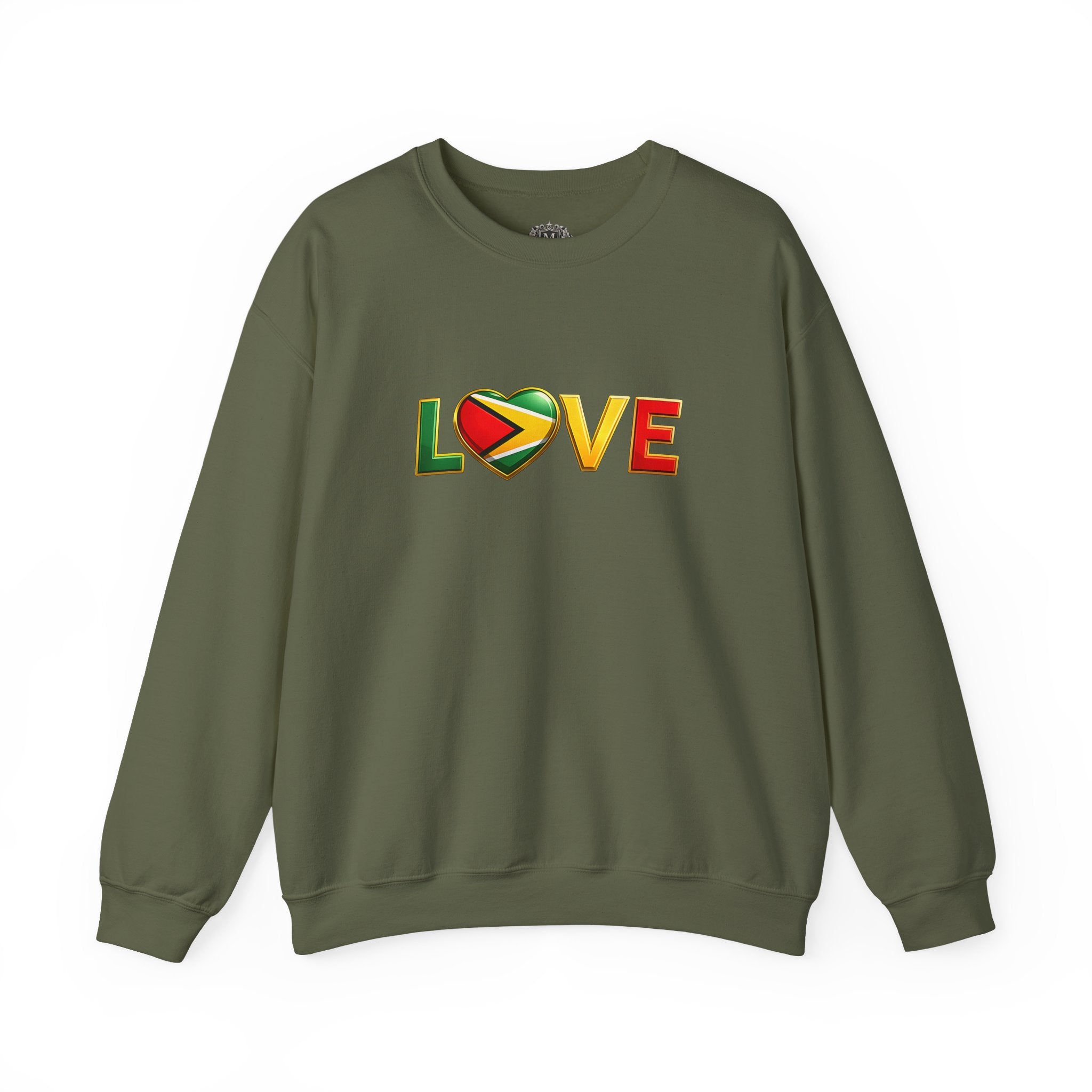 Guyana Flag Love Crewneck Sweatshirt