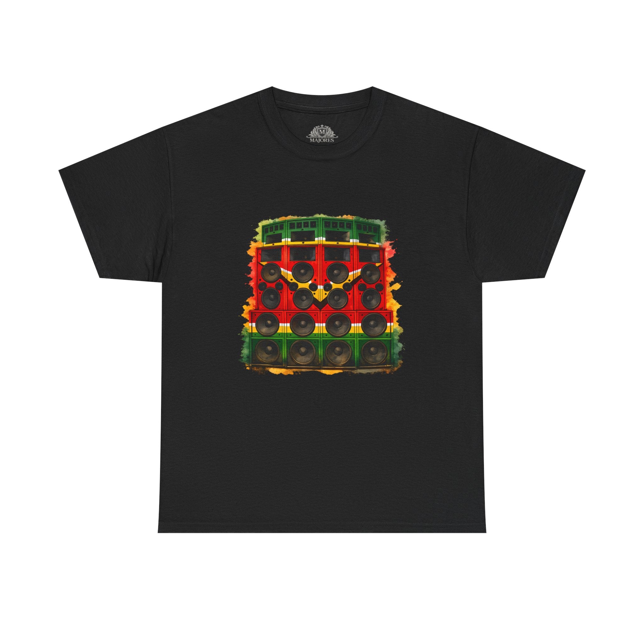 Reggae Sound System T‑Shirt – Speaker Stack Graphic Tee