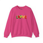 Guyana Flag Love Crewneck Sweatshirt