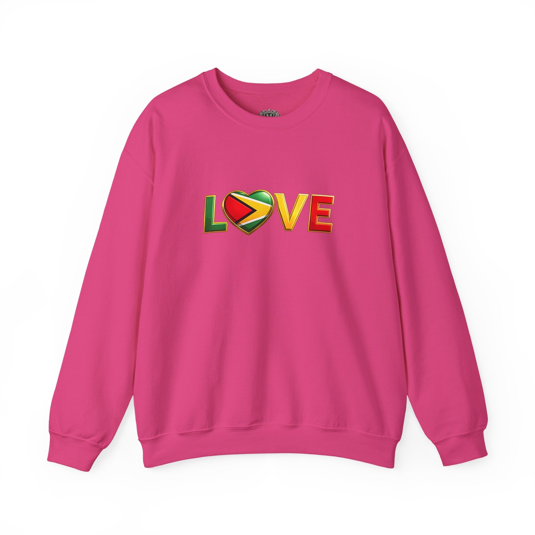 Guyana Flag Love Crewneck Sweatshirt