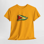 Guyana Flag Paint Splash T-Shirt — Patriotic Caribbean Tee