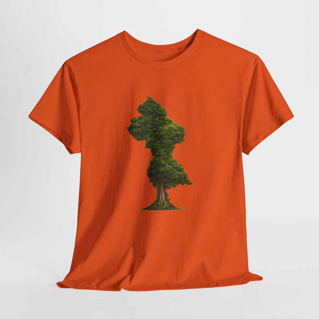 Guyana Map Tree Silhouette T‑Shirt