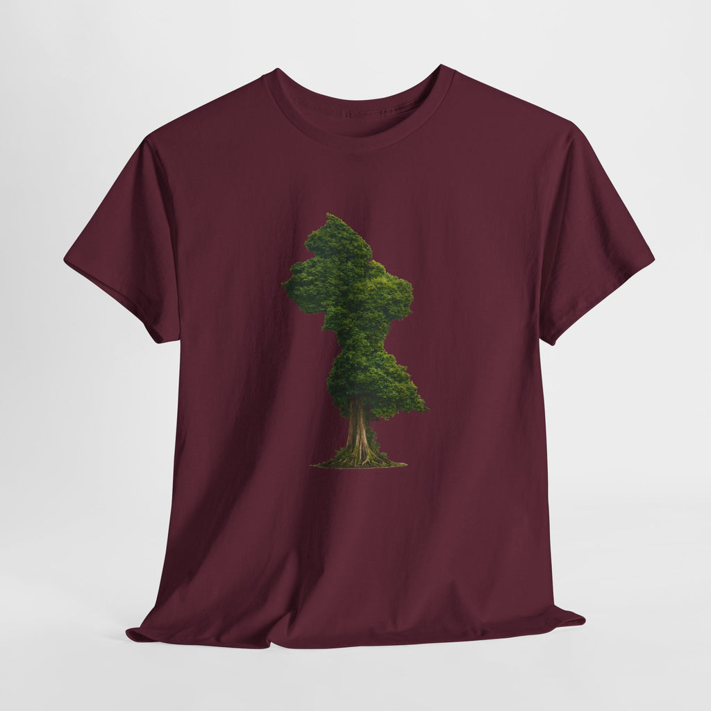 Guyana Map Tree Silhouette T‑Shirt