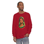 Indo Guyanese Woman Portrait — "Her Grace and Presence Does the Talking" Long Sleeve Tee