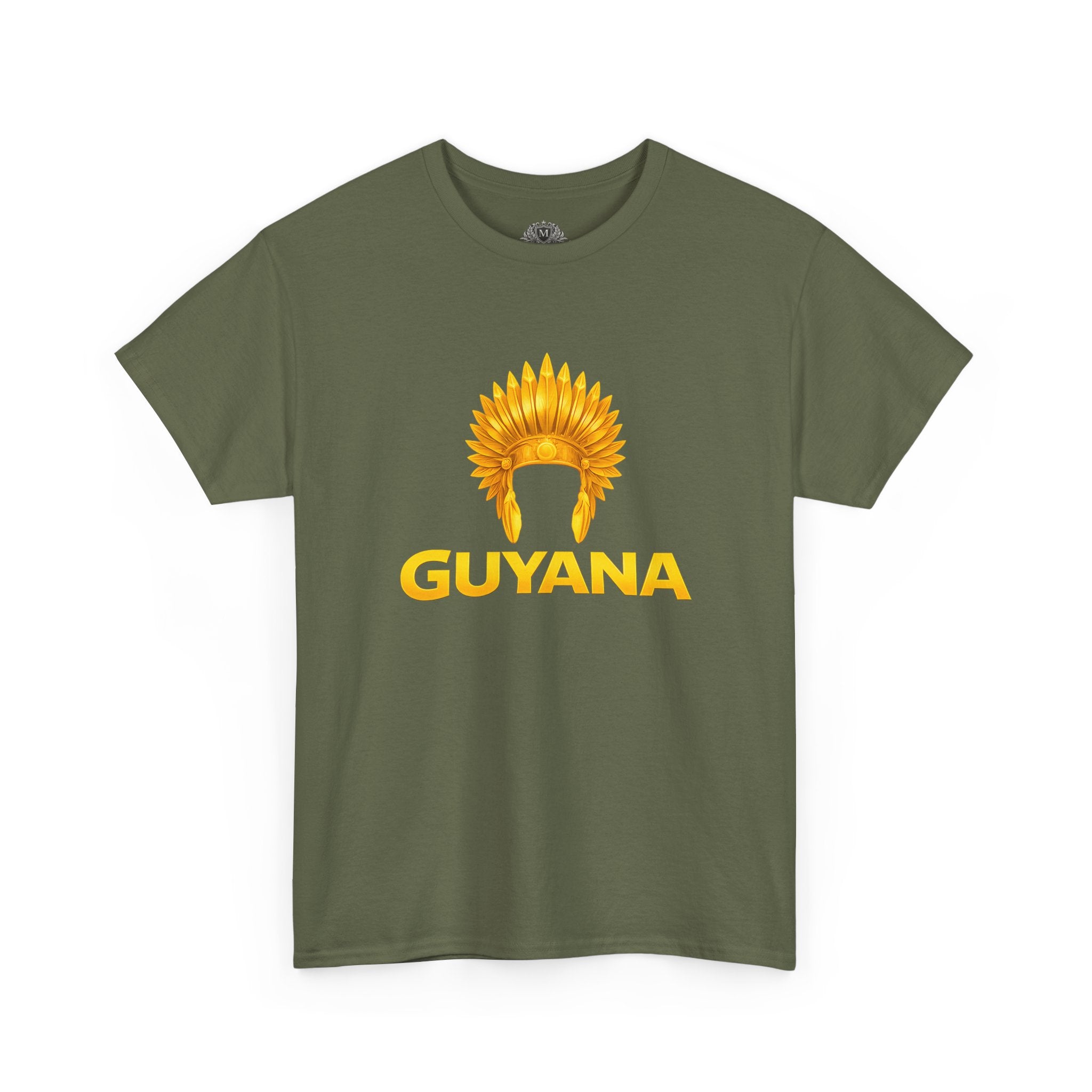 Guyana Native Headdress T-Shirt — Golden Tribal Tribute Tee