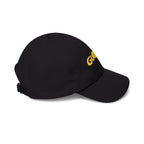 Guyana Outline Embroidered Cap — Gold 'GUYANA' with Jaguar Hat