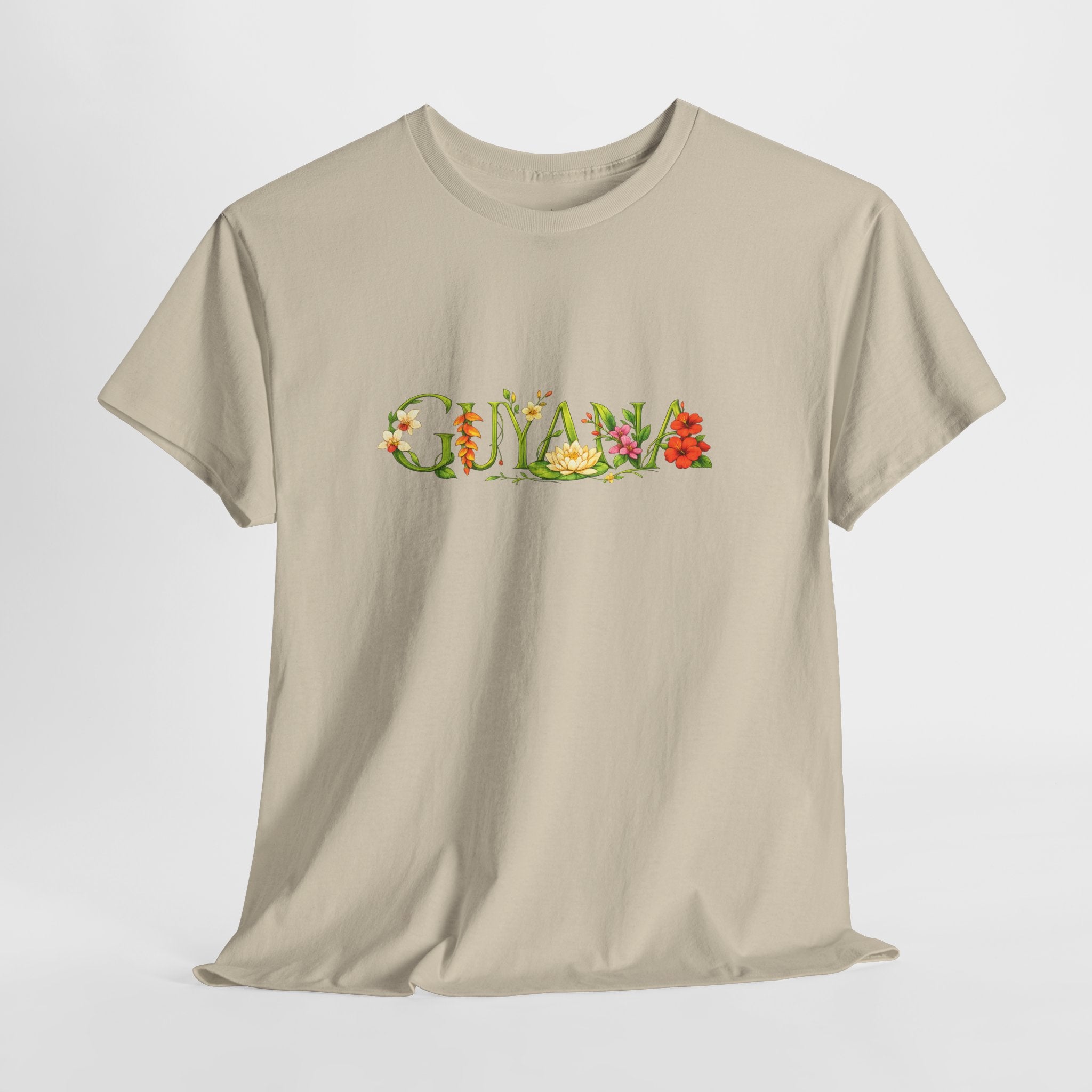 Guyana Floral Tee — Botanical Country Pride T-Shirt