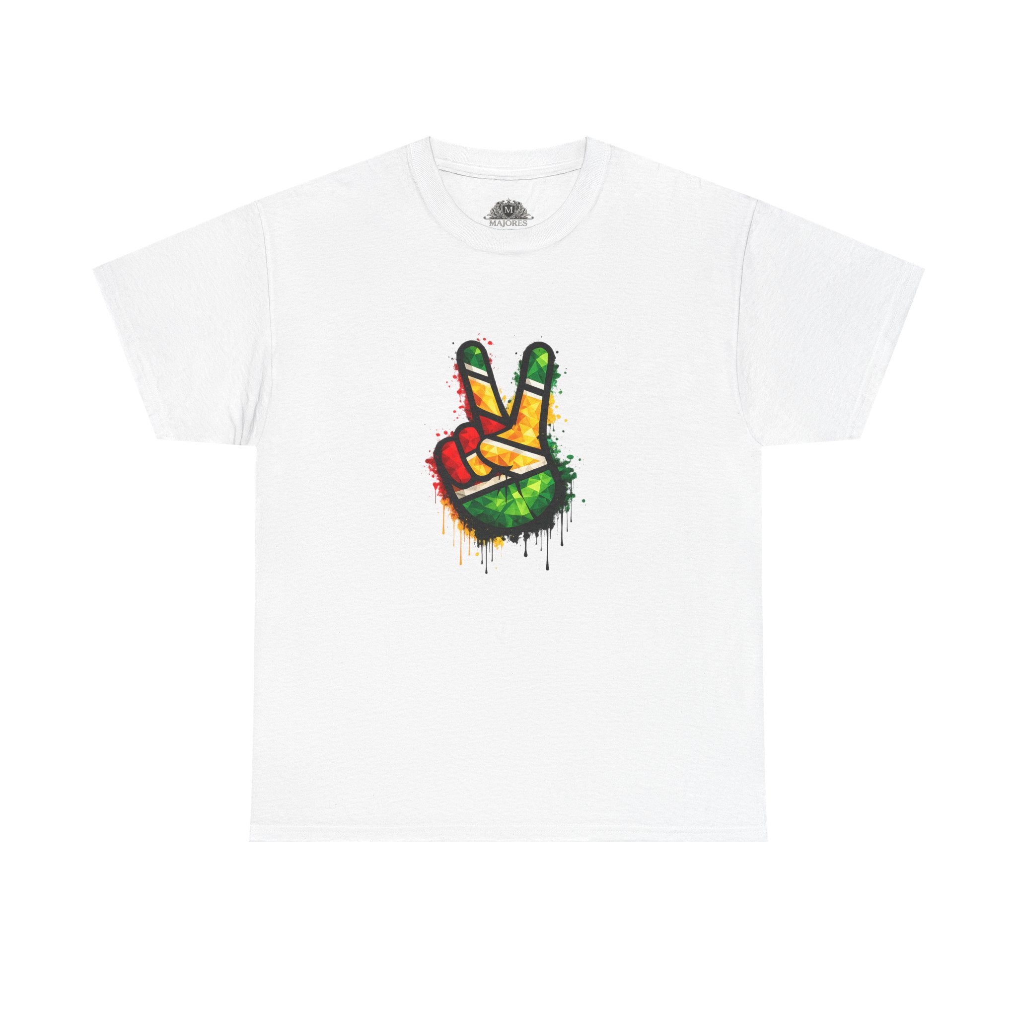 Guyana Flag Peace Sign T-Shirt — Hope & Unity Tee