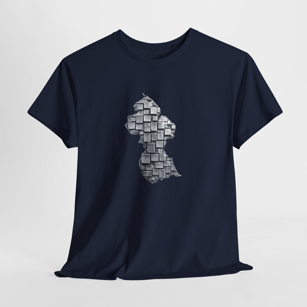 Guyana Geometric Map T-Shirt — Mineral Heritage Design