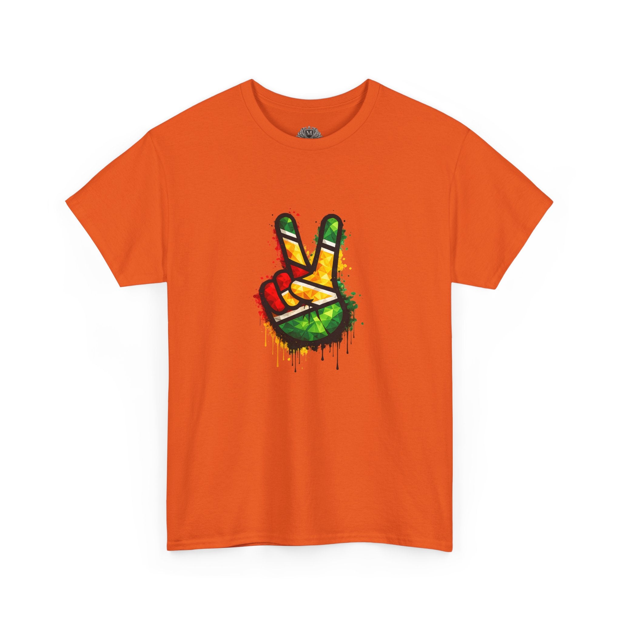 Guyana Flag Peace Sign T-Shirt — Hope & Unity Tee