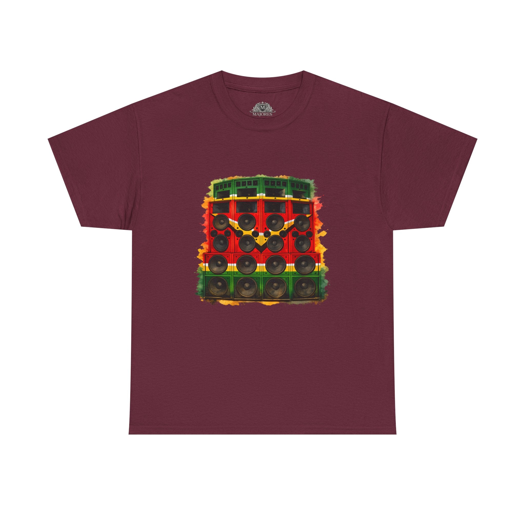 Reggae Sound System T‑Shirt – Speaker Stack Graphic Tee