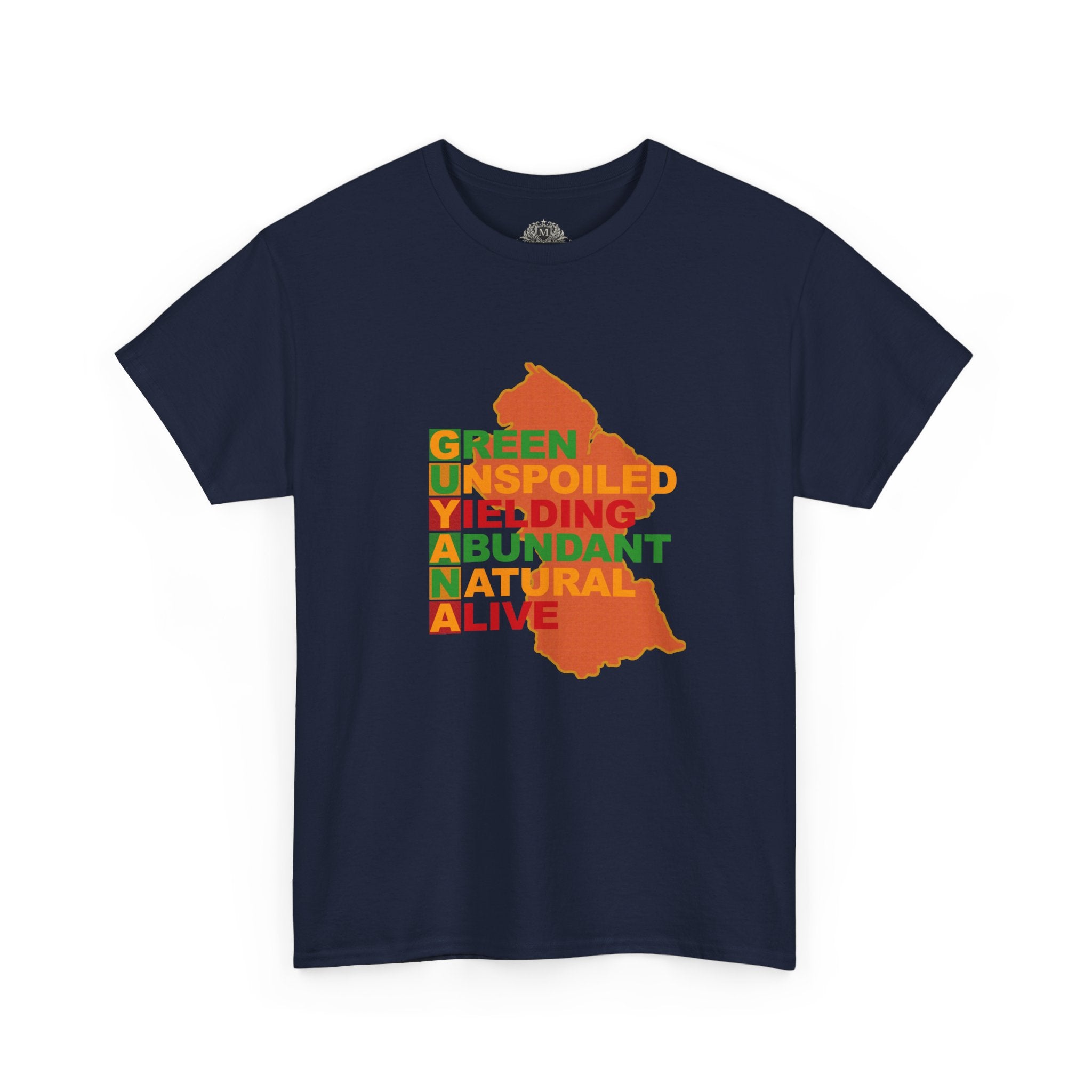 GUYANA Acrostic Design — Patriotic Eco Tee