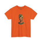 Afro Guyanese Headwrap Portrait T-Shirt — Afrocentric Art Tee