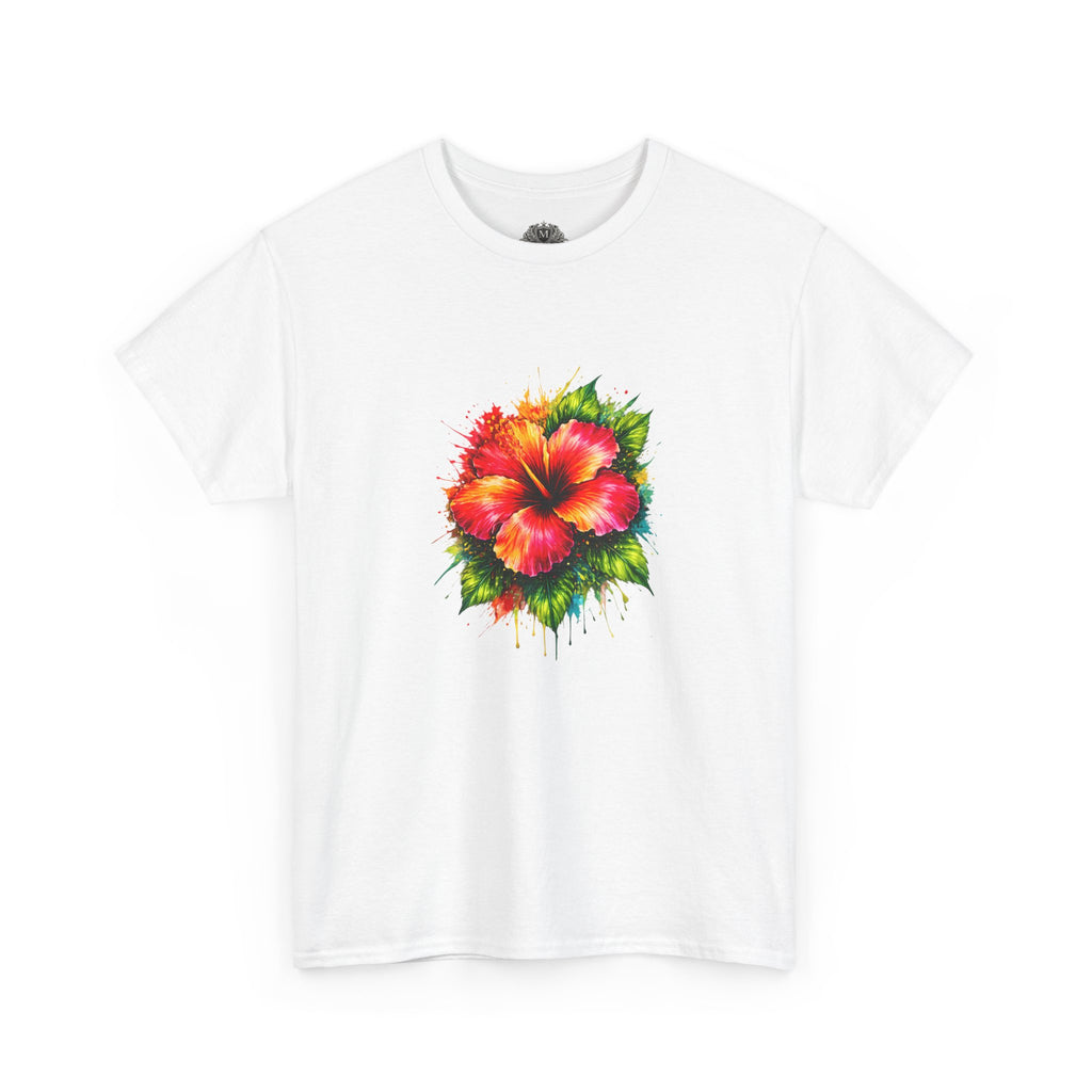 Hibiscus Watercolor Tee — Tropical Flower Graphic T-Shirt