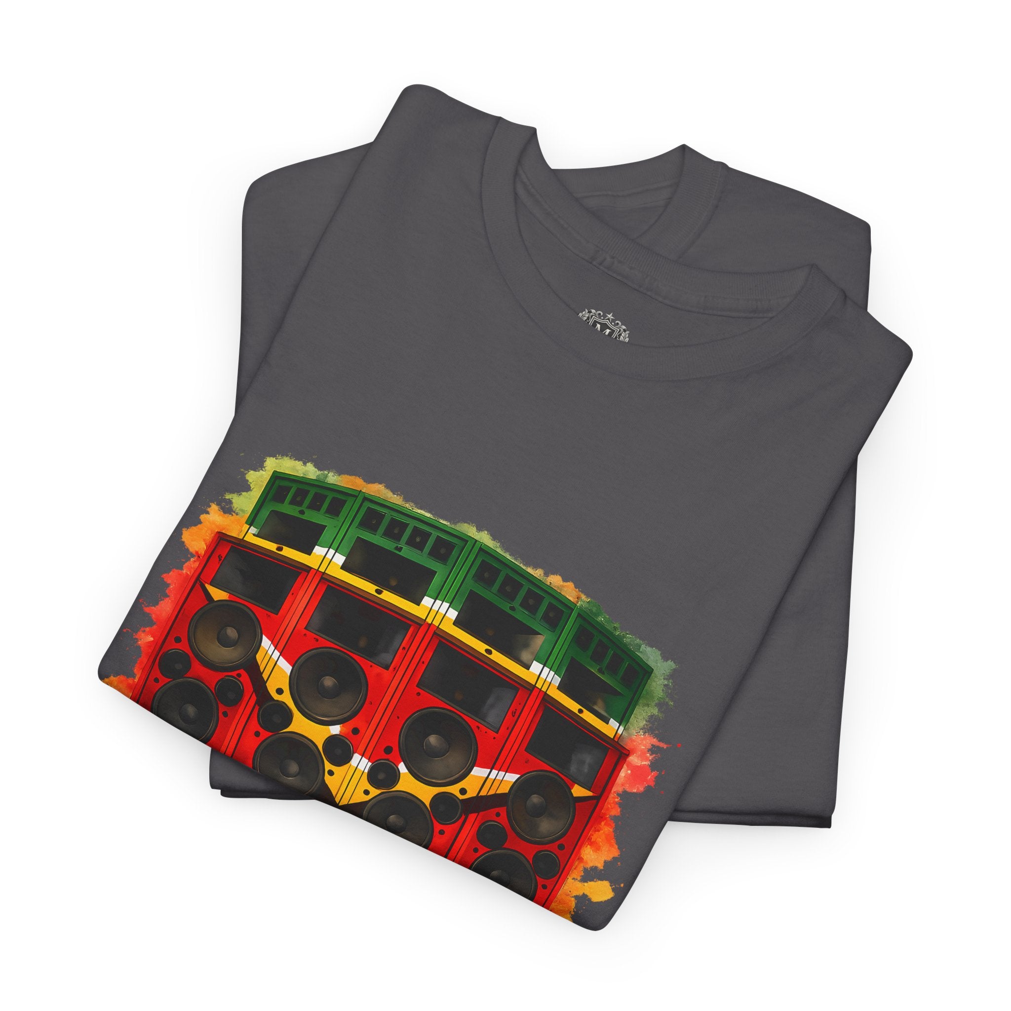 Reggae Sound System T‑Shirt – Speaker Stack Graphic Tee