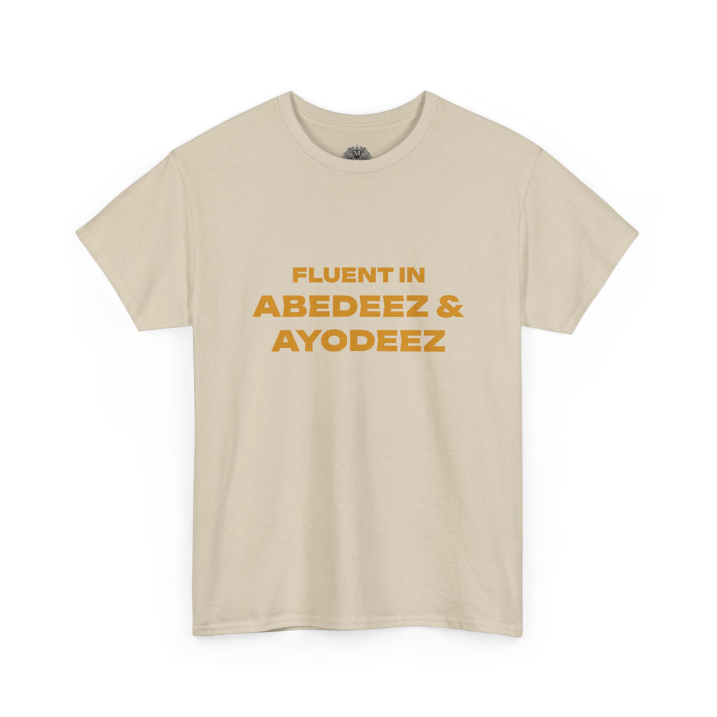 Fluent in Abedeez & Ayodeez T‑Shirt — Guyana Creole Tee