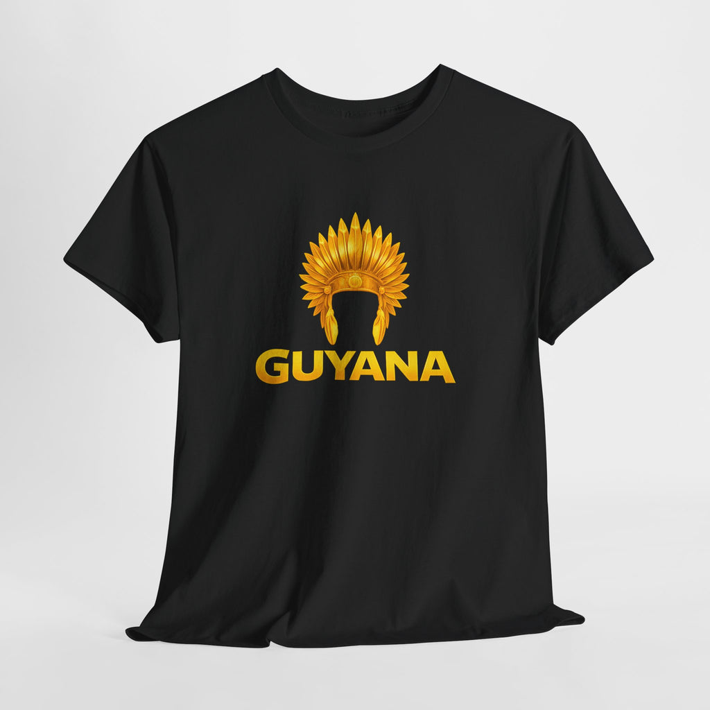 Guyana Native Headdress T-Shirt — Golden Tribal Tribute Tee