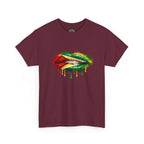 Guyana Flag Lip Oil Painting Graphic Tee
