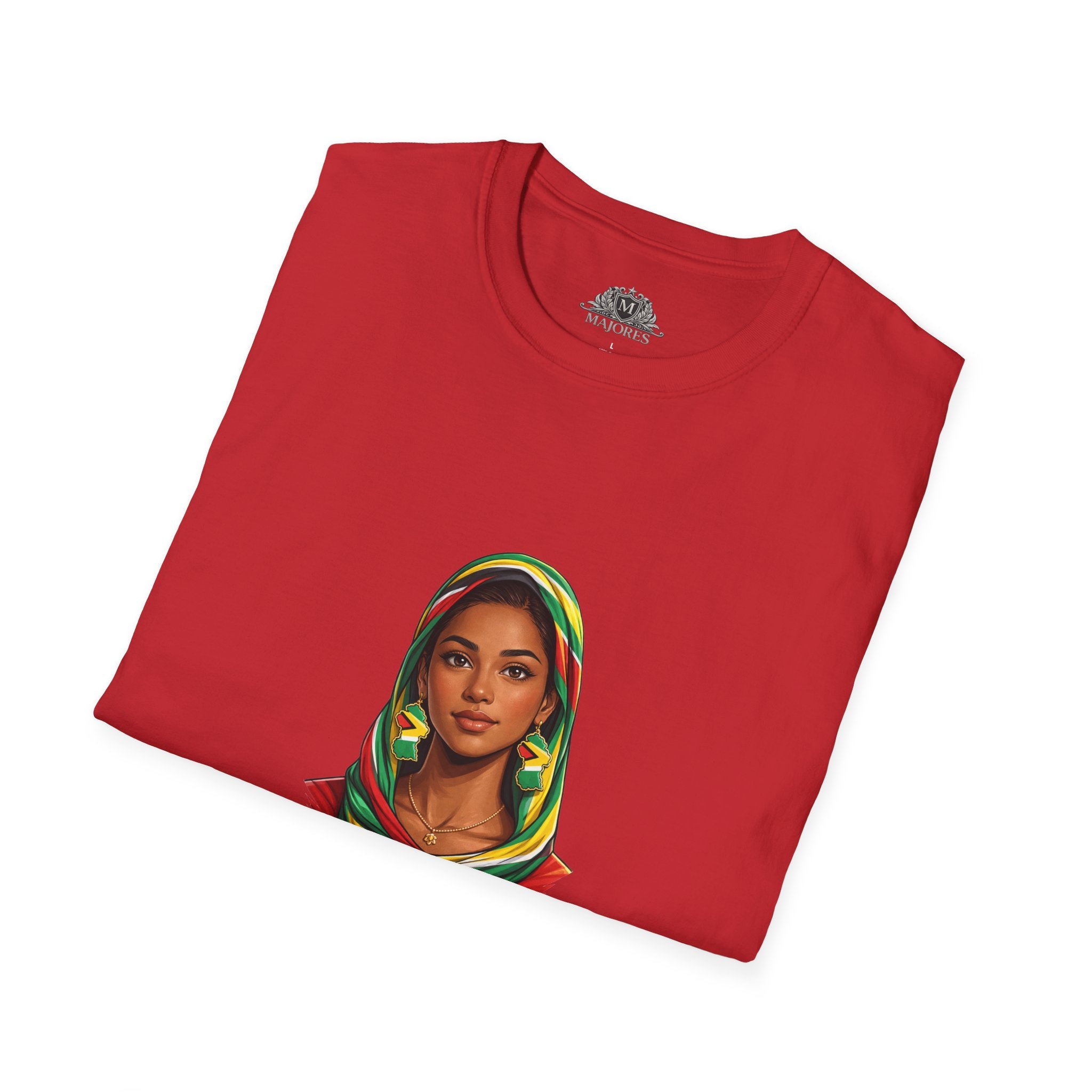 Indo-Guyanese Woman Portrait Tee — Headwrap Art T-Shirt