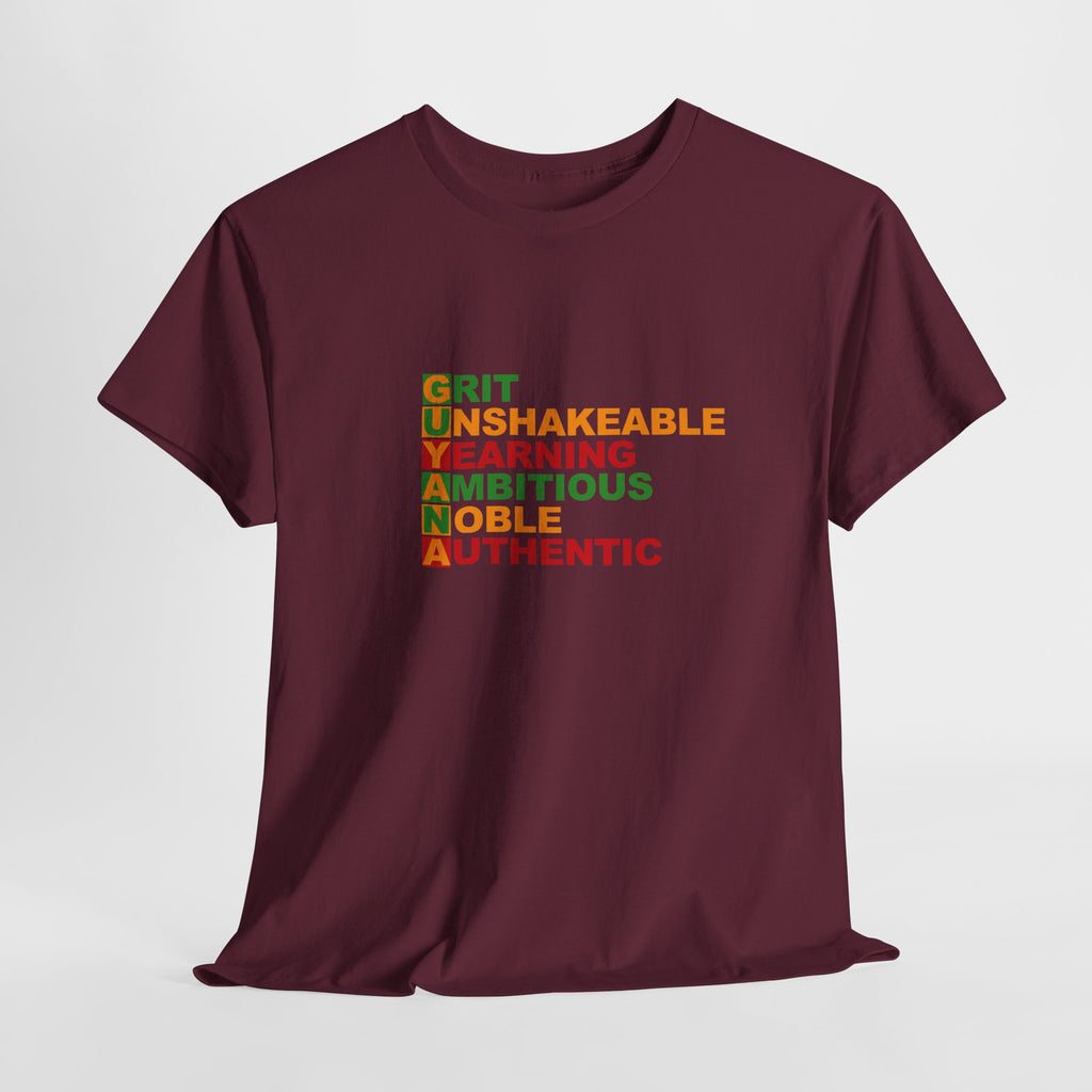 Motivational Guyana Acrostic Tee — Eco Tee