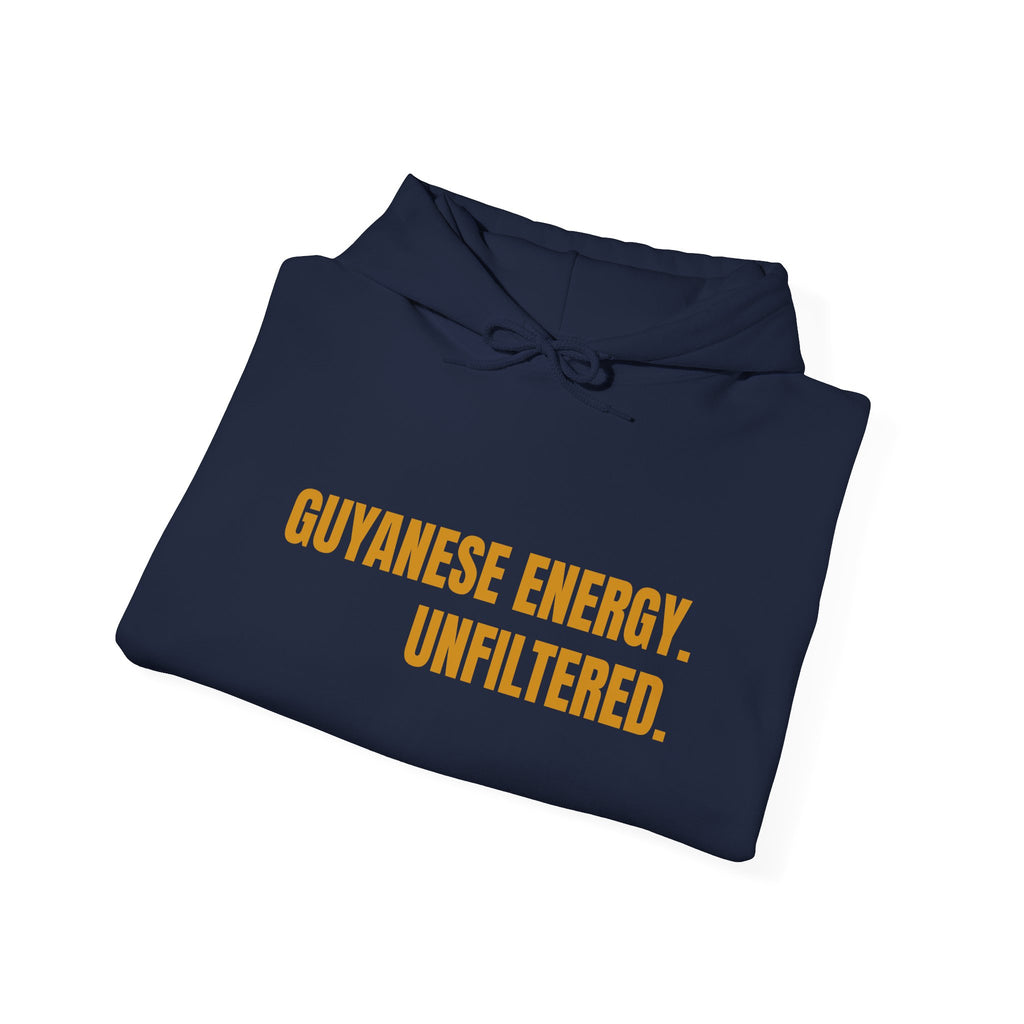 Guyanese Energy Unfiltered Hoodie — Bold Caribbean Pride