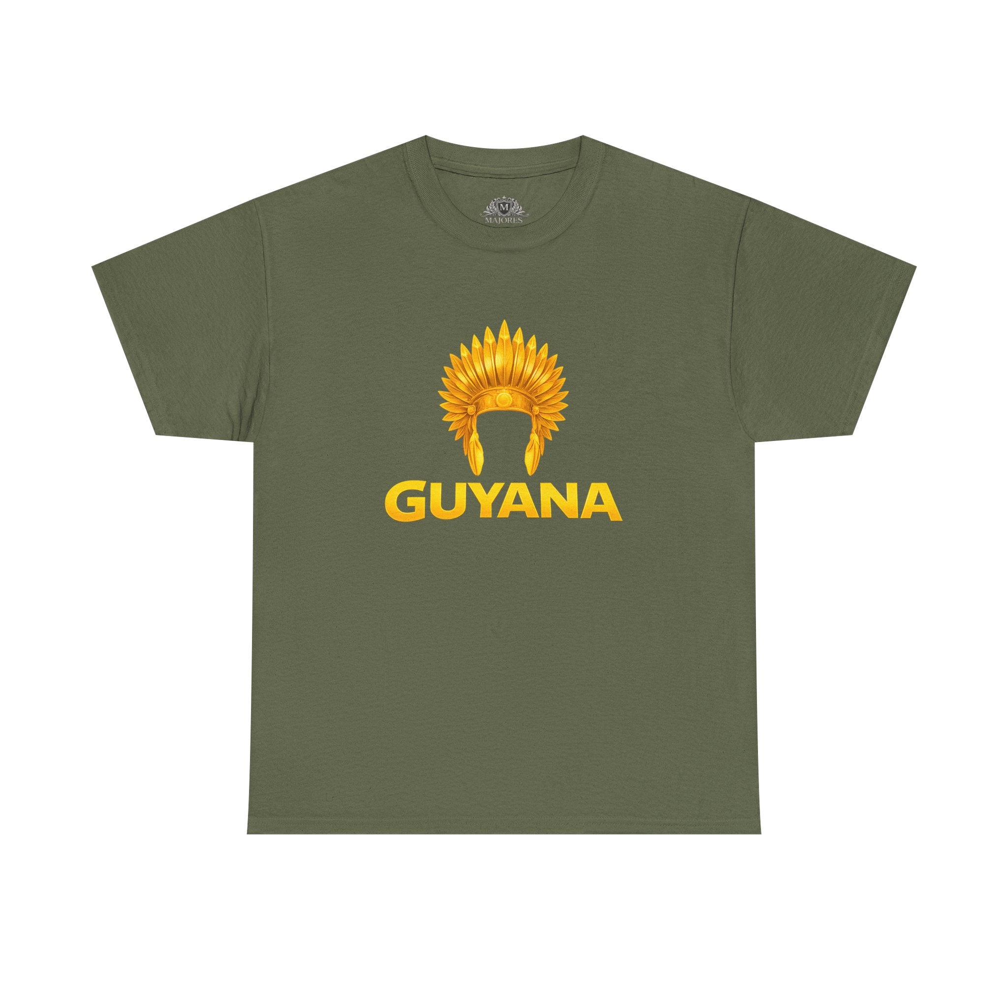 Guyana Native Headdress T-Shirt — Golden Tribal Tribute Tee