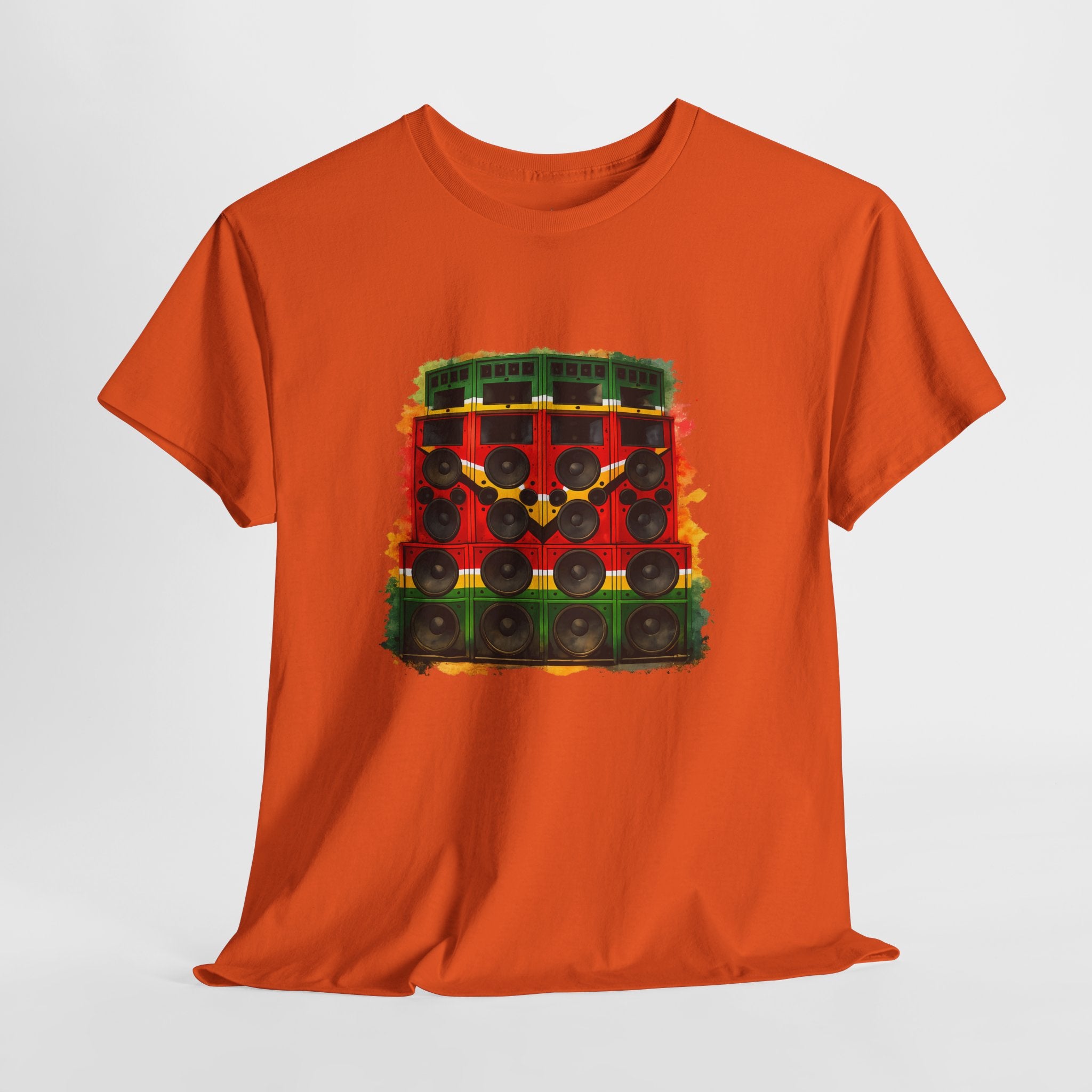 Reggae Sound System T‑Shirt – Speaker Stack Graphic Tee