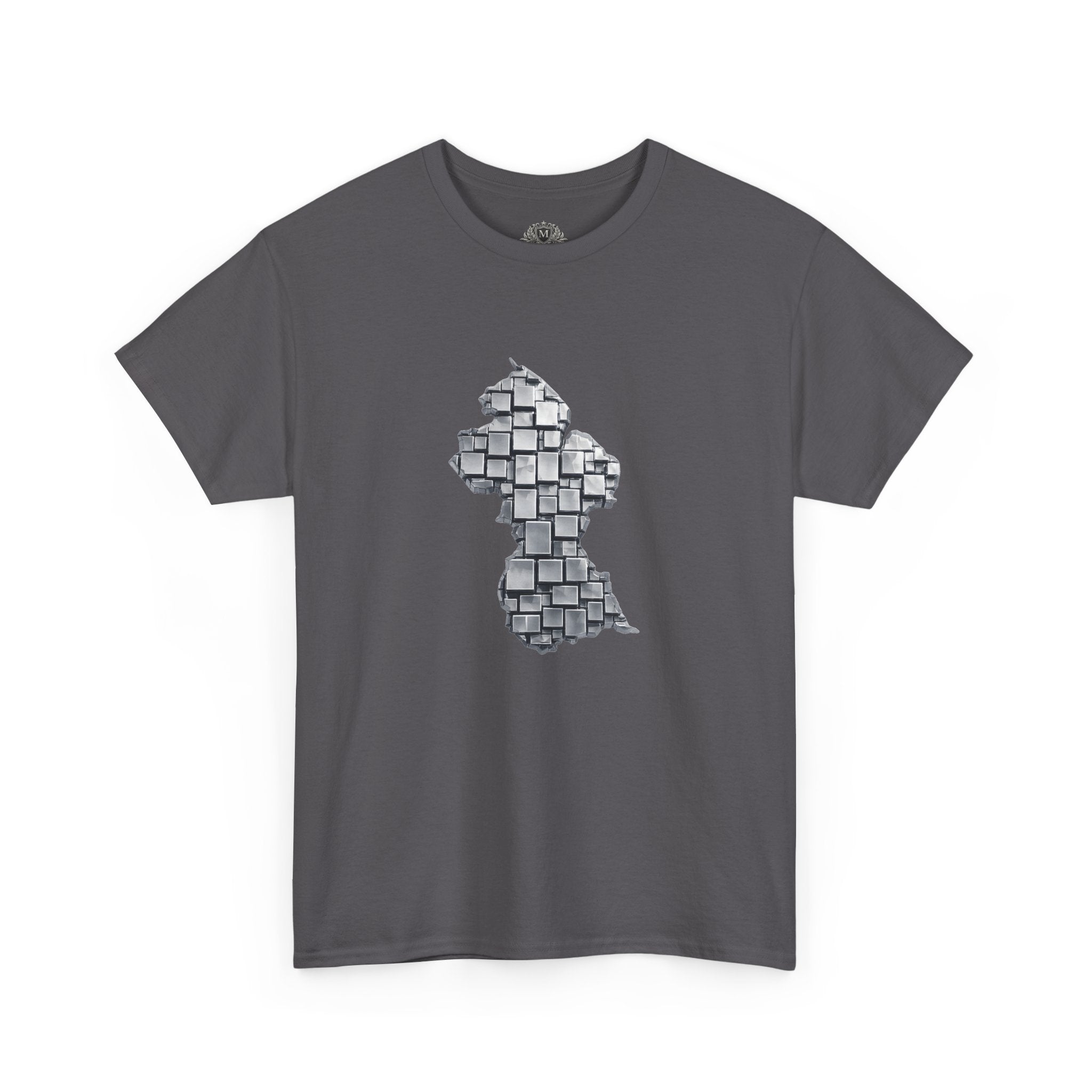 Guyana Geometric Map T-Shirt — Mineral Heritage Design