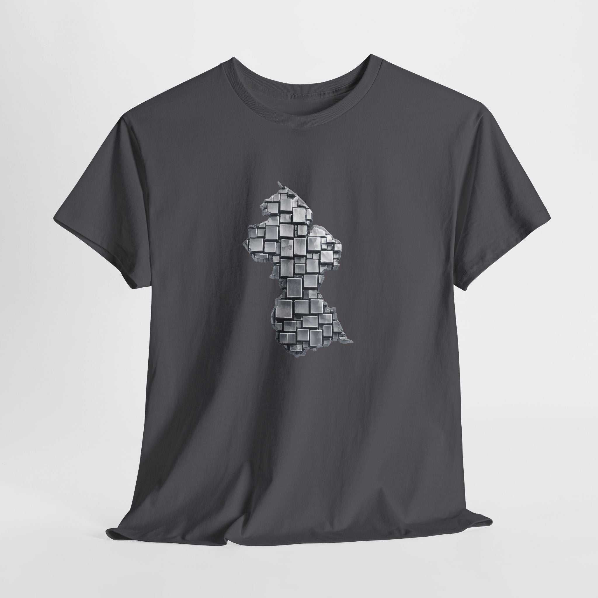Guyana Geometric Map T-Shirt — Mineral Heritage Design