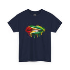 Guyana Flag Lip Oil Painting Graphic Tee