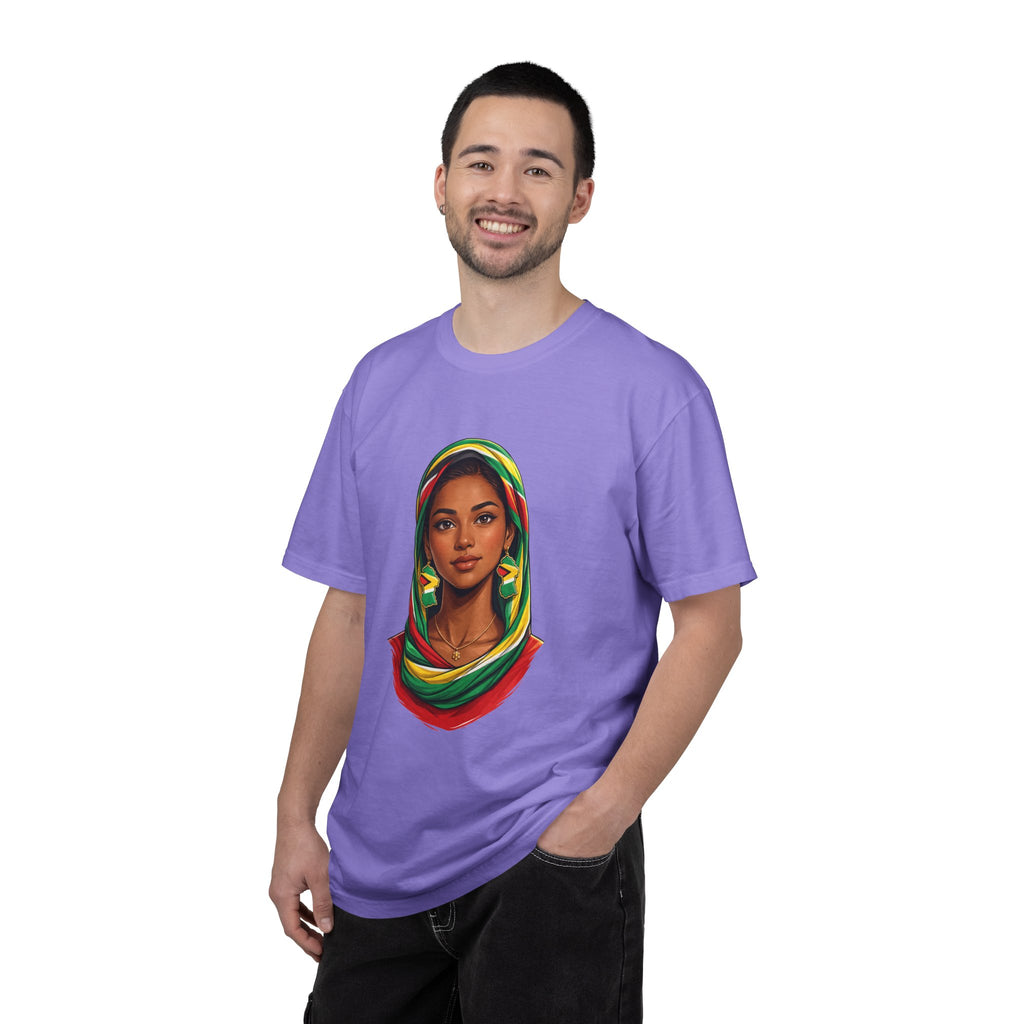 Indo Guyanese Woman Portrait with Headwrap — Unisex Tee
