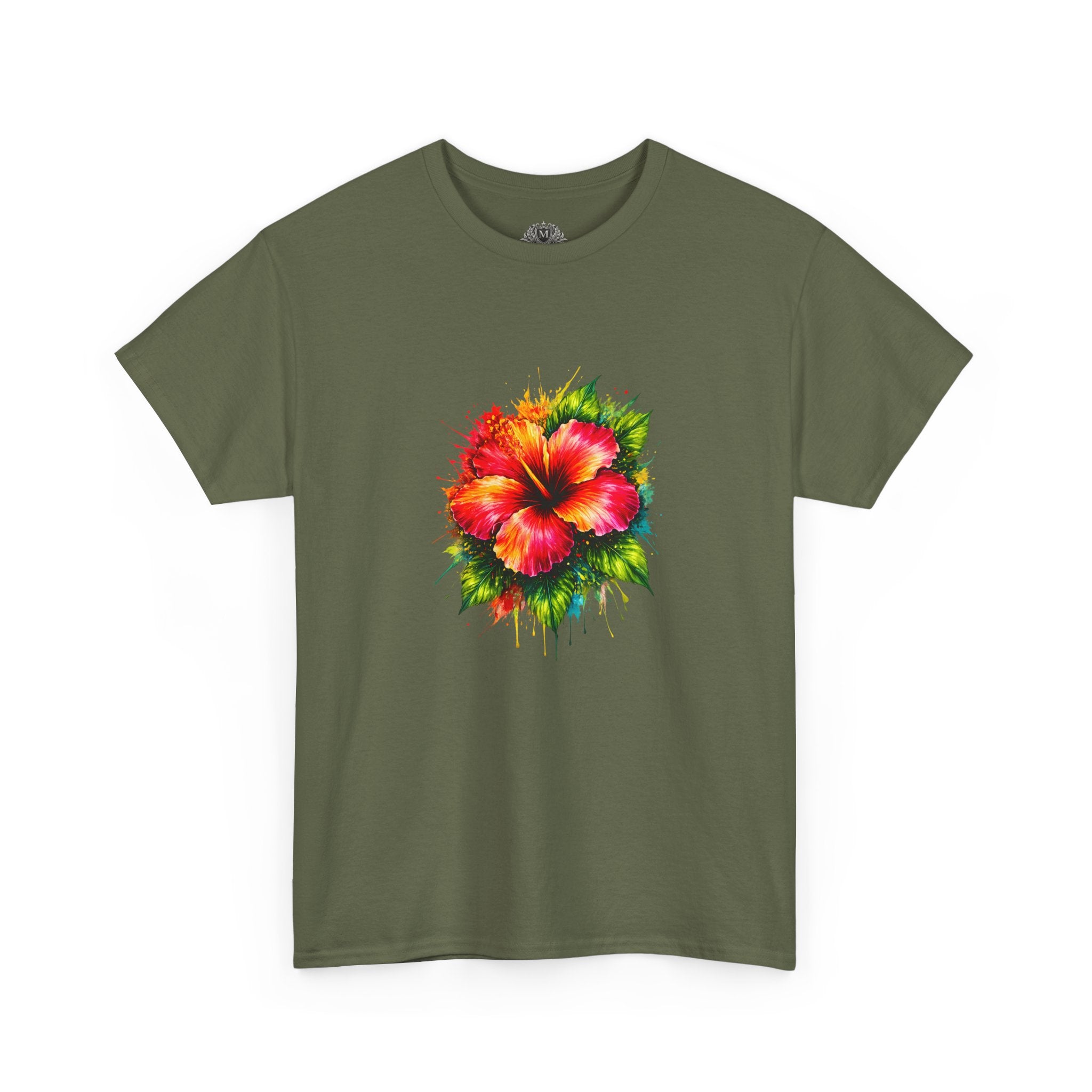 Hibiscus Watercolor Tee — Tropical Flower Graphic T-Shirt