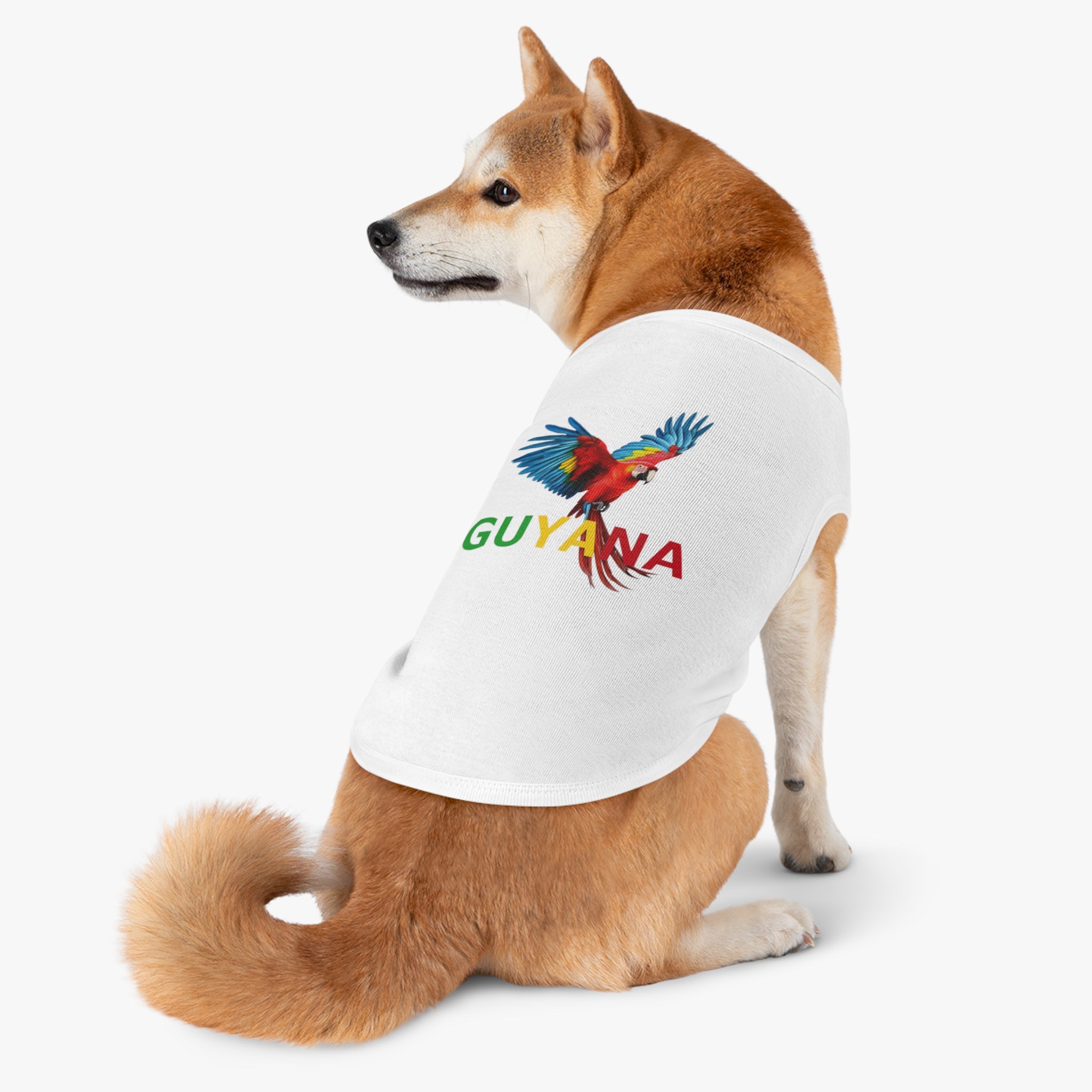 Guyana Parrot Pet Tank Top — Colorful Macaw Dog Shirt