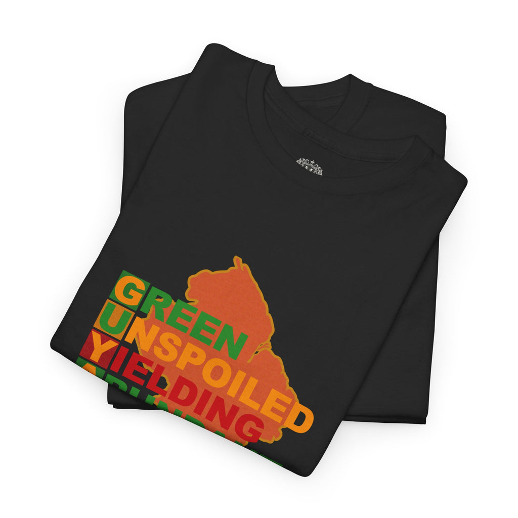 GUYANA Acrostic Design — Patriotic Eco Tee