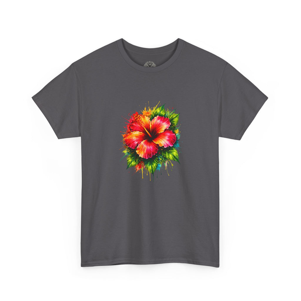 Hibiscus Watercolor Tee — Tropical Flower Graphic T-Shirt