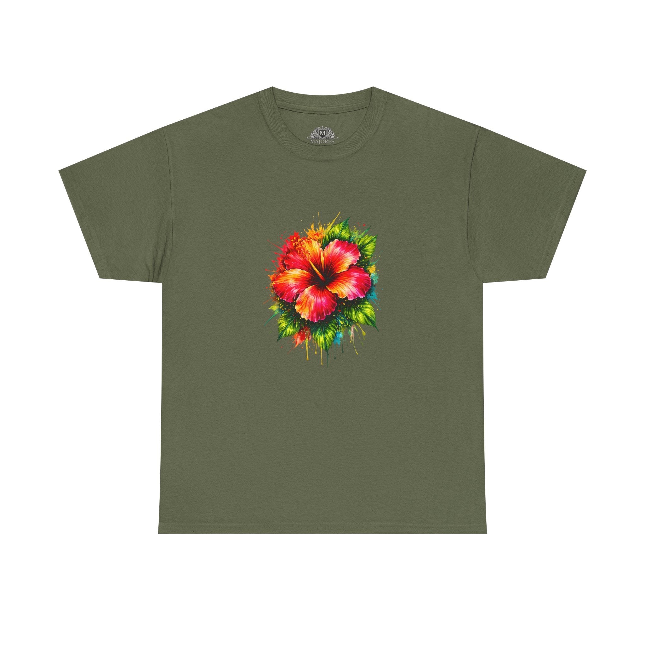Hibiscus Watercolor Tee — Tropical Flower Graphic T-Shirt