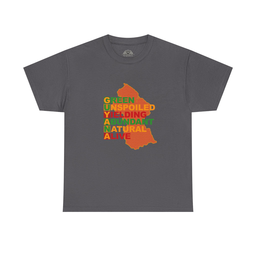 GUYANA Acrostic Design — Patriotic Eco Tee