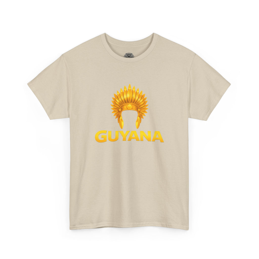 Guyana Native Headdress T-Shirt — Golden Tribal Tribute Tee
