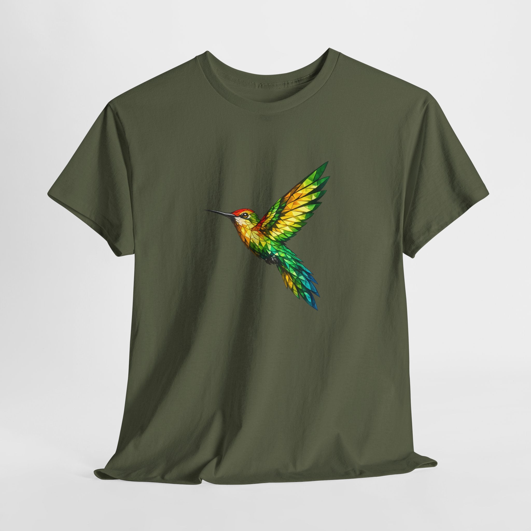 Guyana Rainforest Stained-Glass Hummingbird Tee — Biodiversity & Conservation