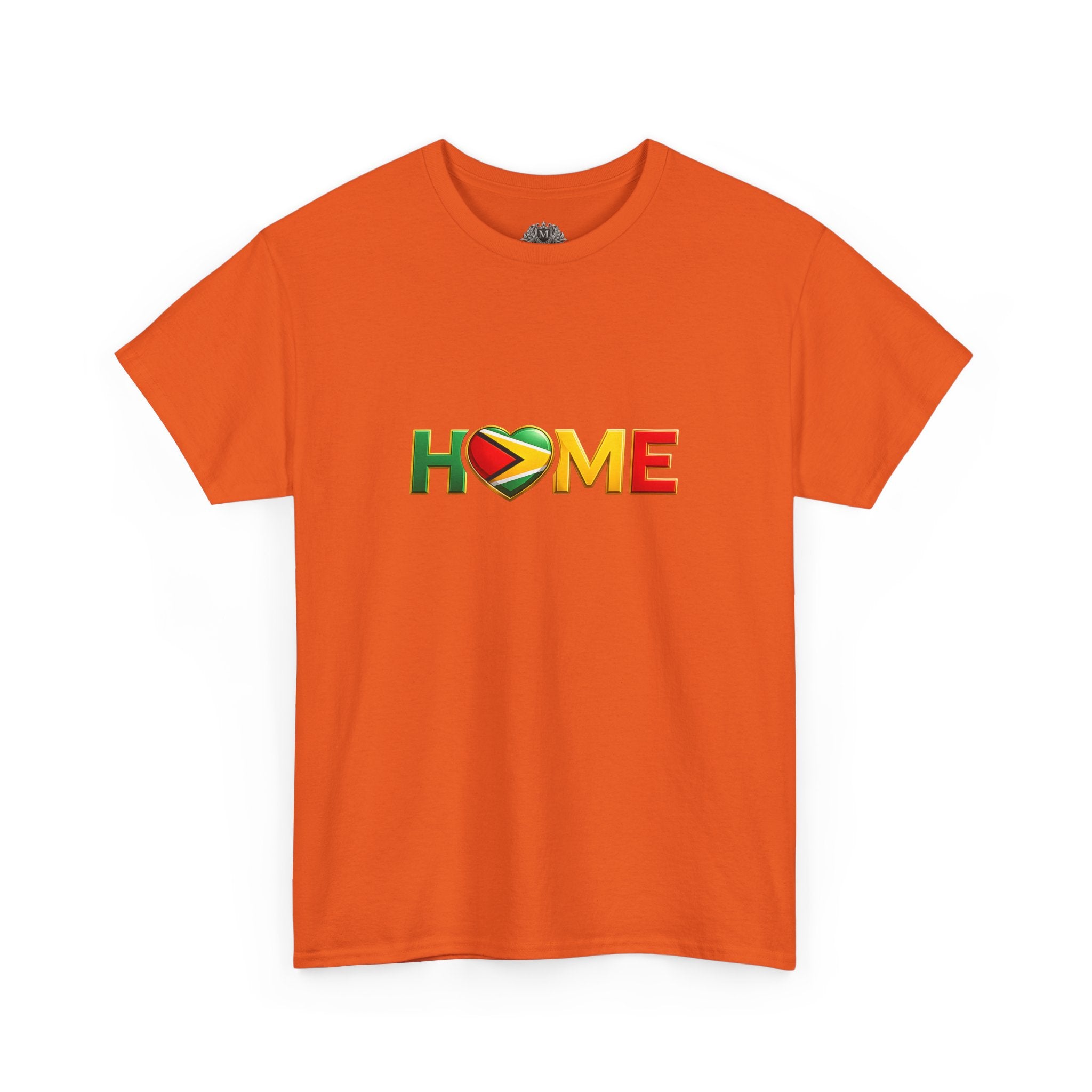 Heart Flag "HOME" Design — Guyanese Pride Tee