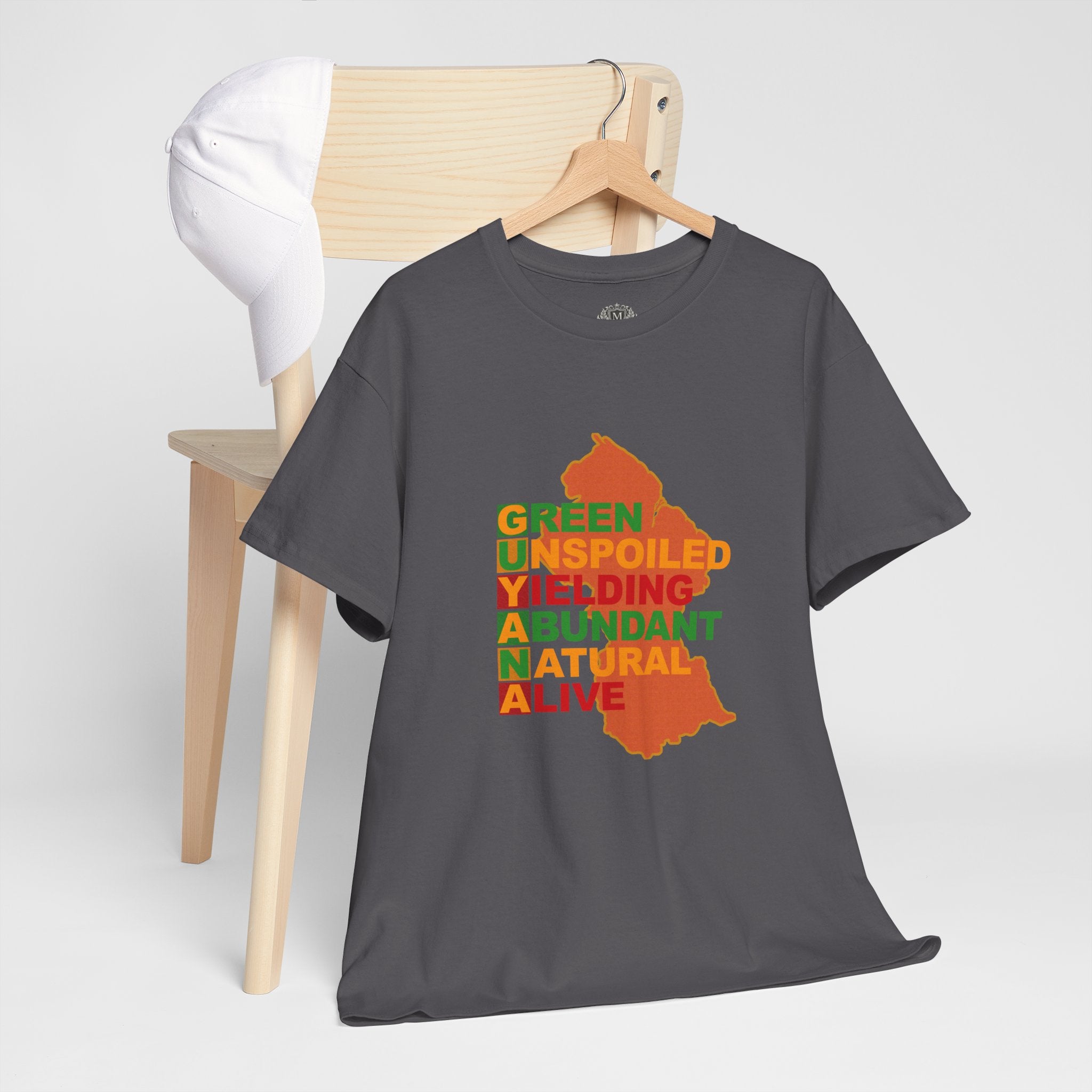 GUYANA Acrostic Design — Patriotic Eco Tee