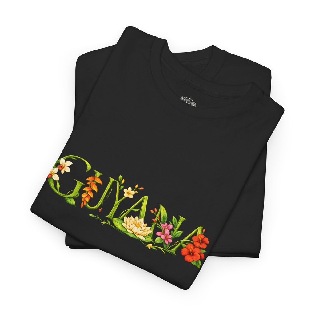 Guyana Floral Tee — Botanical Country Pride T-Shirt