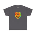 Sun Parakeet Heart Tee — Guyana Wildlife Tribute & Conservation Awareness