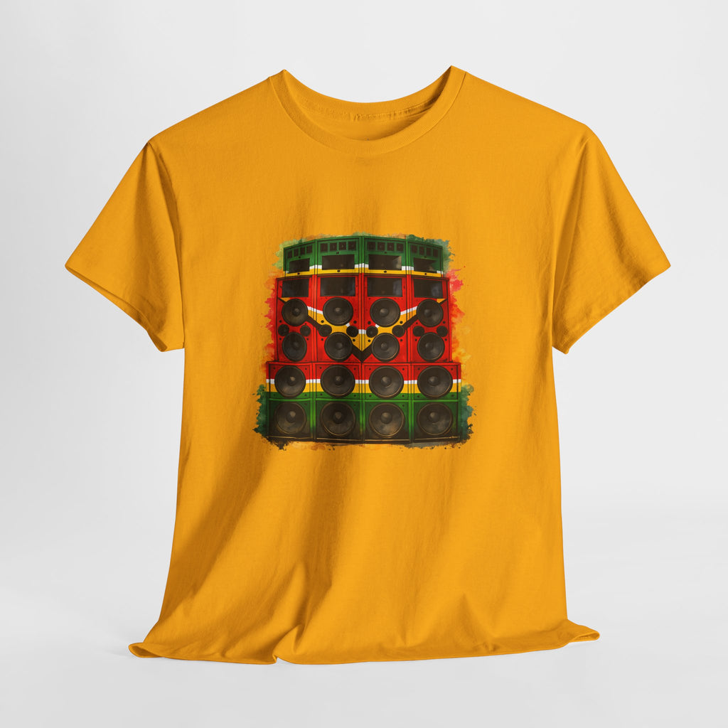 Reggae Sound System T‑Shirt – Speaker Stack Graphic Tee
