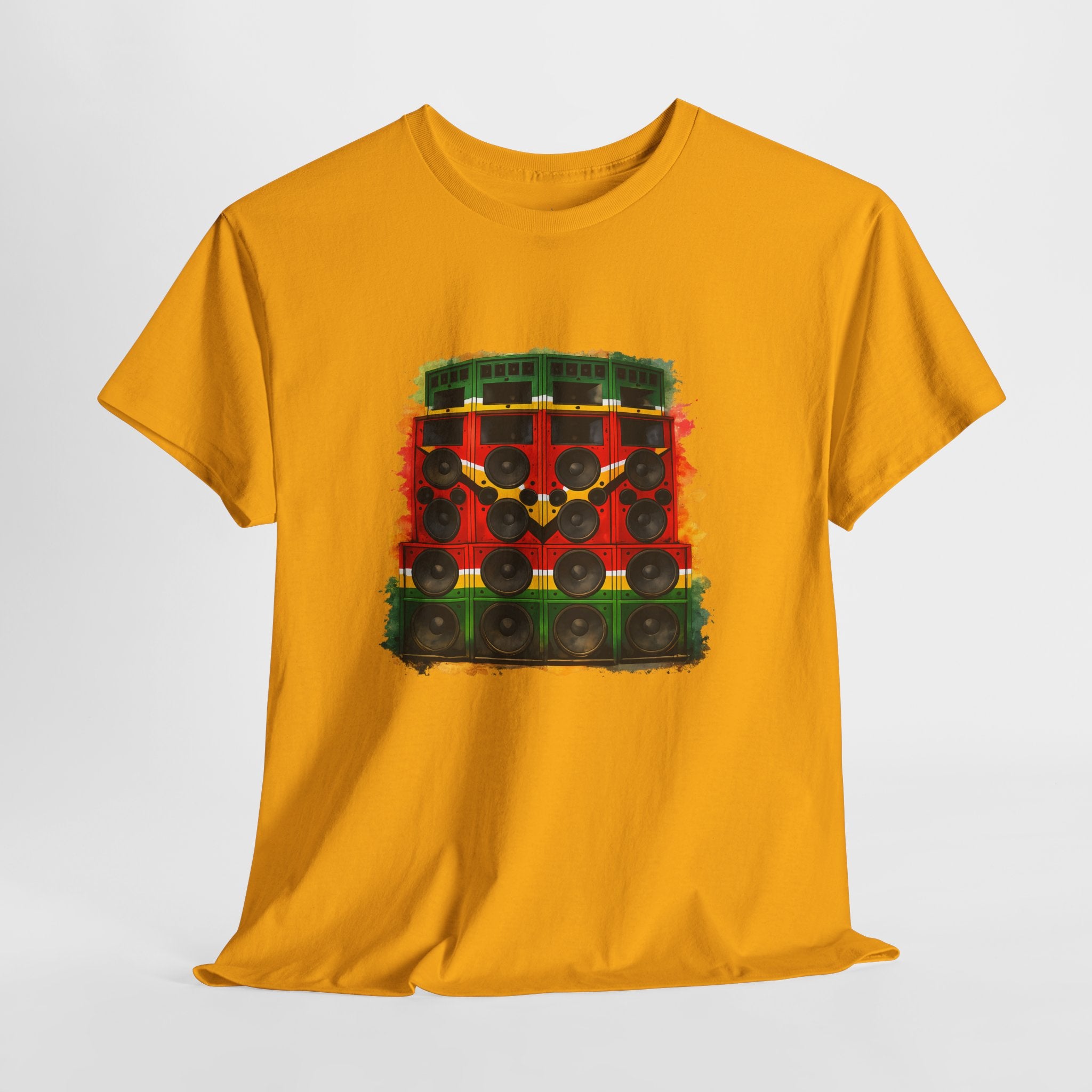 Reggae Sound System T‑Shirt – Speaker Stack Graphic Tee
