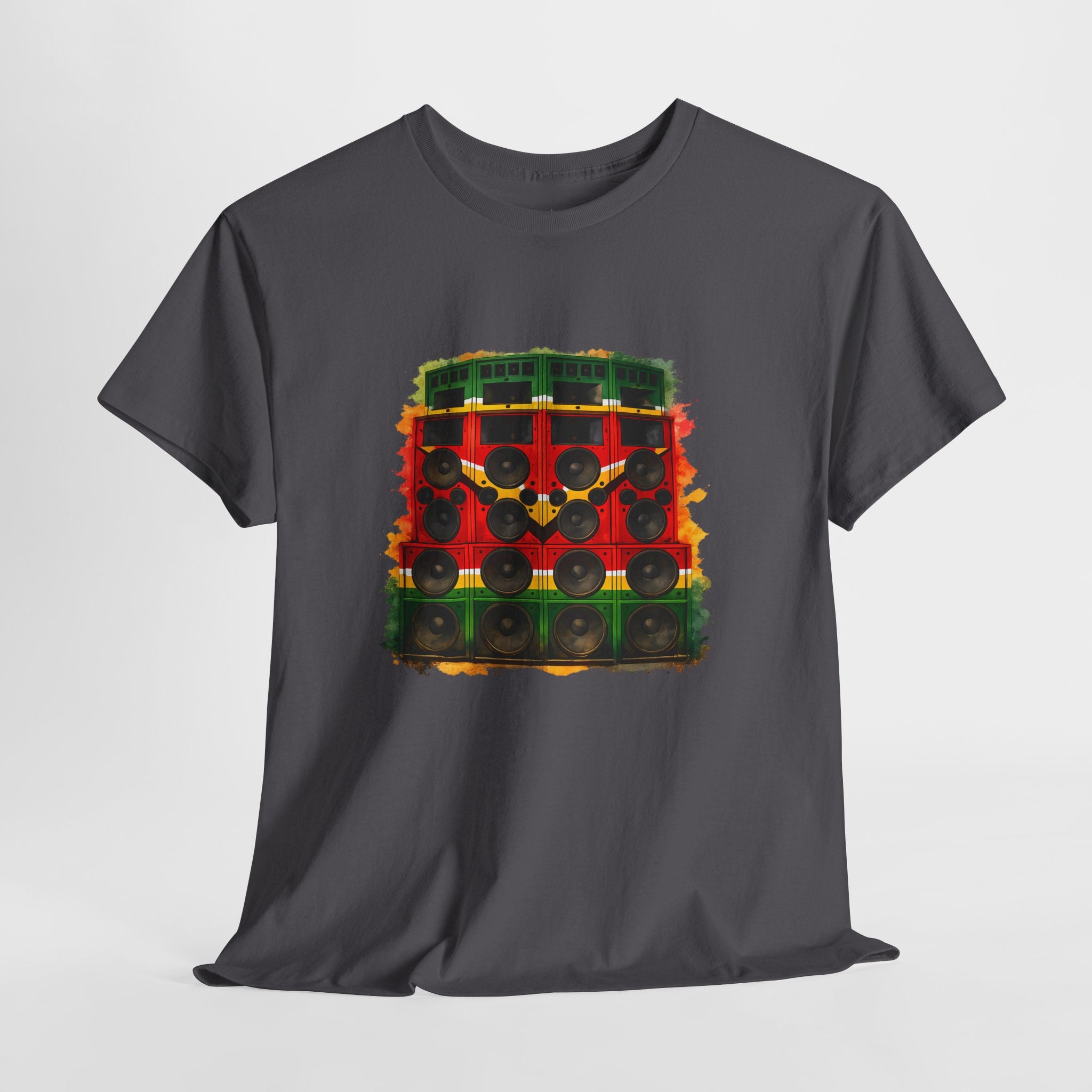 Reggae Sound System T‑Shirt – Speaker Stack Graphic Tee