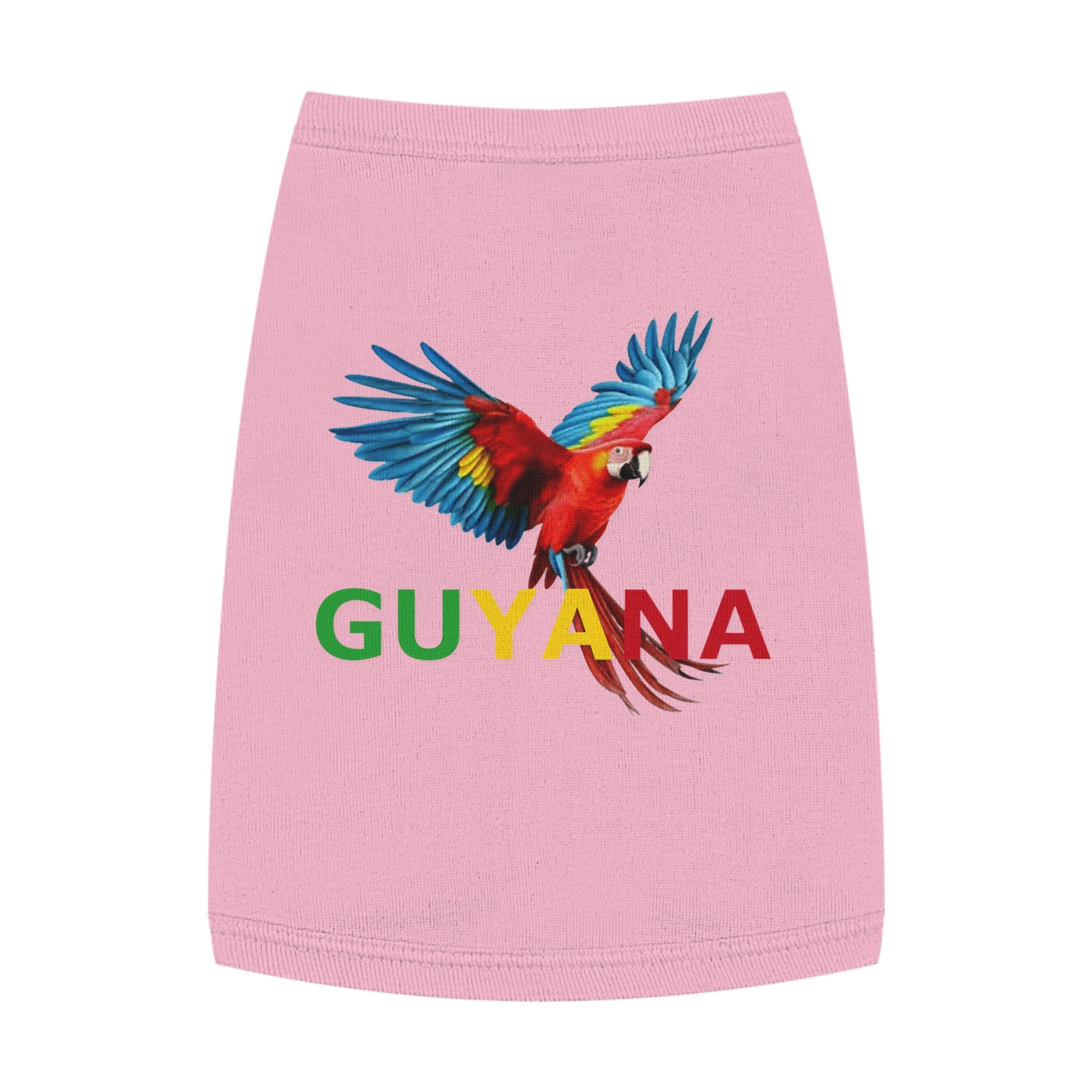 Guyana Parrot Pet Tank Top — Colorful Macaw Dog Shirt