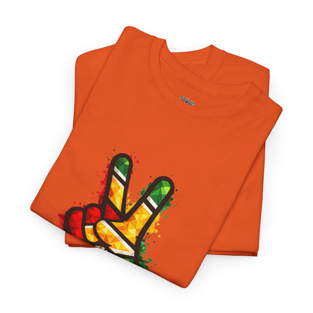 Guyana Flag Peace Sign T-Shirt — Hope & Unity Tee